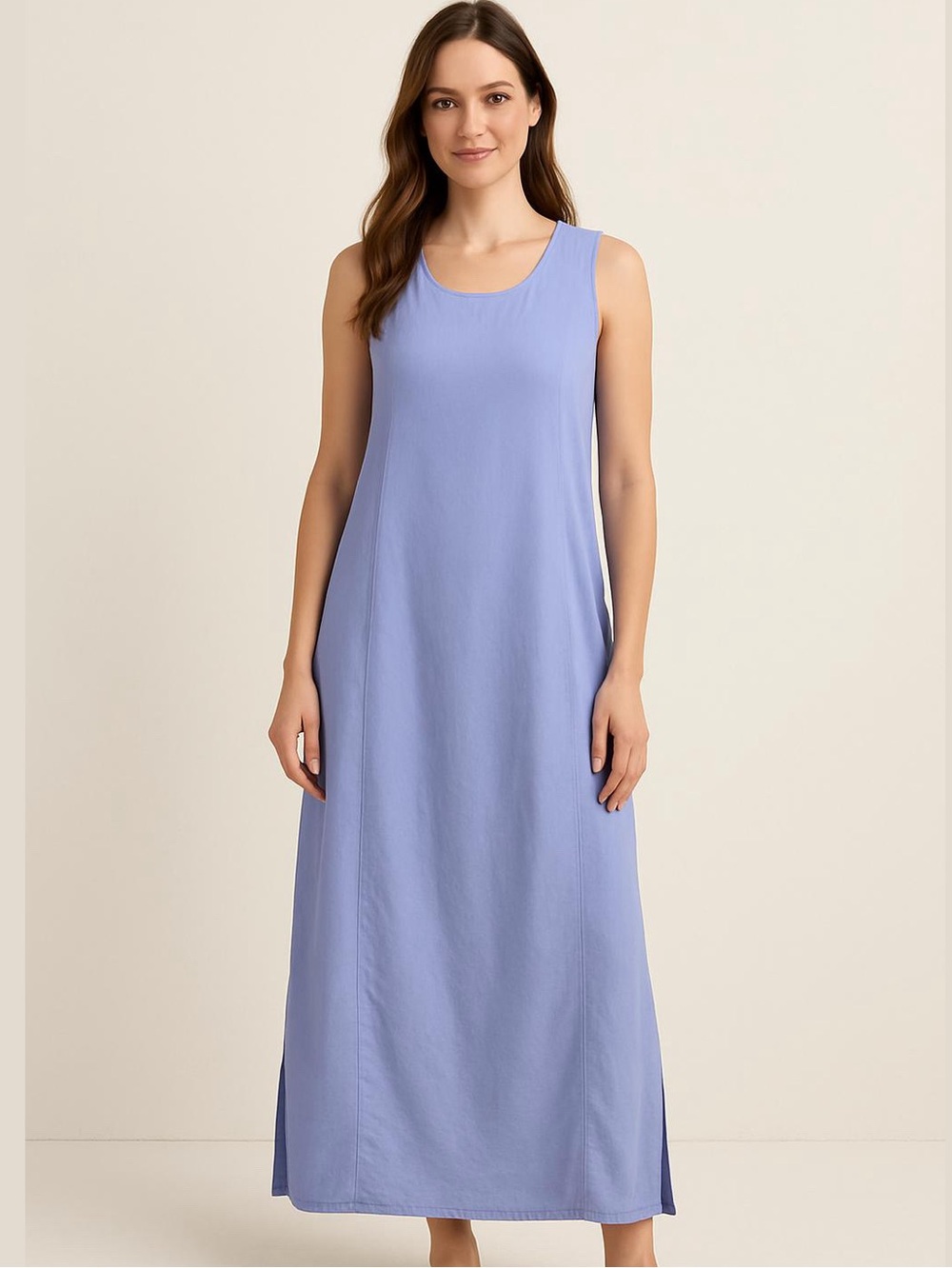 Northern Reflections Sleeveless Lavender Maxi Dress
